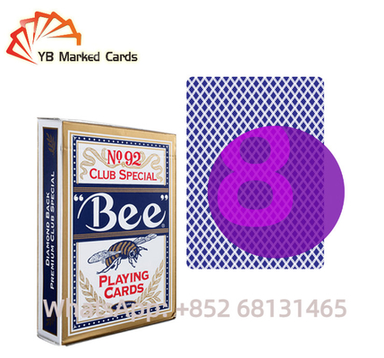 UV Ink Bee Poker การ์ดเล่นที่มองไม่เห็นแปรงกระดาษกรองเครื่องหมายกล้อง