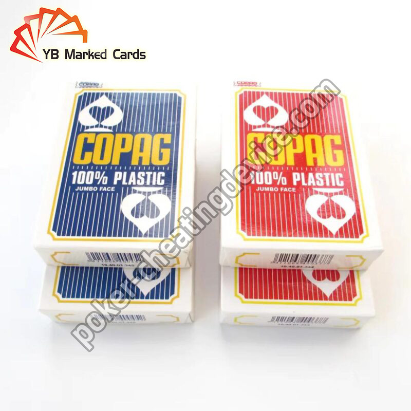 พลาสติก Copag Jumbo Index การ์ดที่ติดป้ายสําหรับเลนส์สัมผัสที่มองไม่เห็น