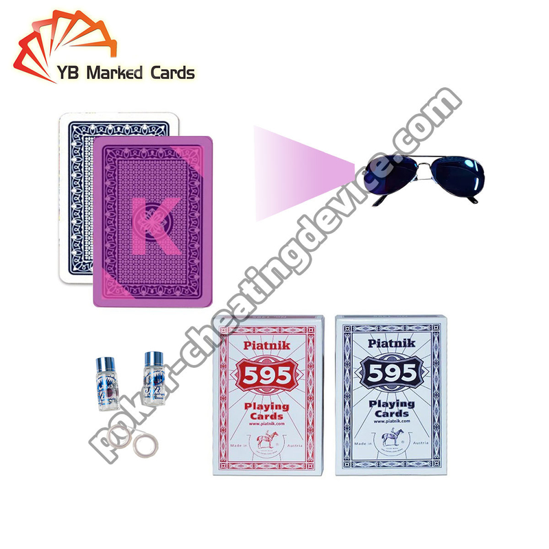 Piatnik 595 Juice Poker เครื่องหมายอินฟราเรดสําหรับการ์ดที่ติดป้าย