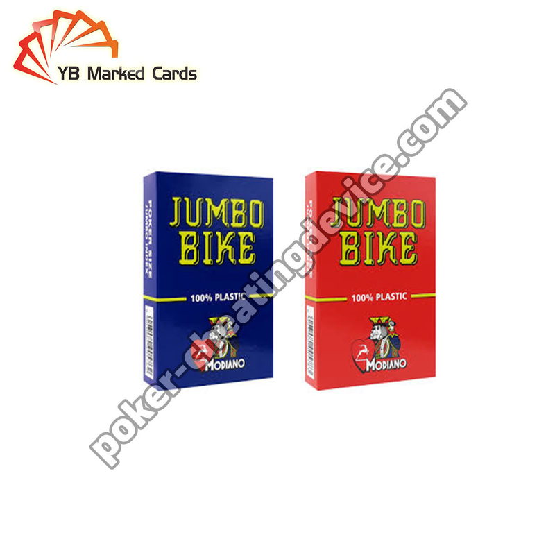 Modiano Juice Jumbo Bike การ์ดเล่น มีเครื่องหมายสําหรับการ์ดเล่น แก้ว