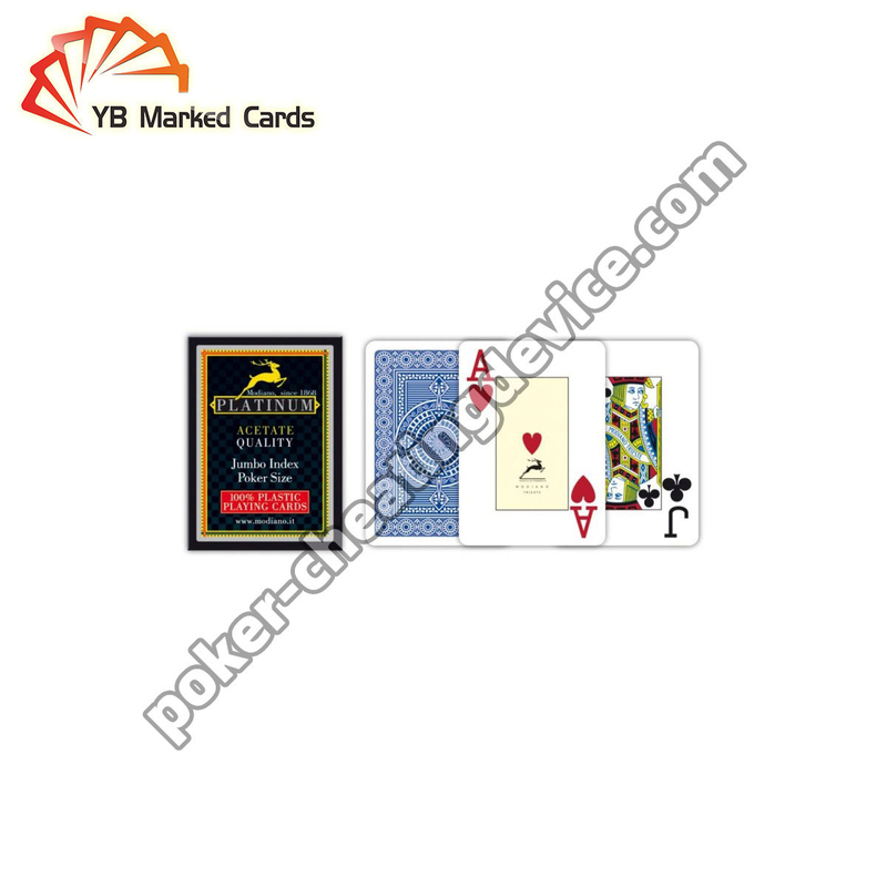 คุณภาพสูง Modiano Platinum Acetate ตราเกมโป๊กเกอร์สําหรับเลนส์สัมผัสอินฟราเรด