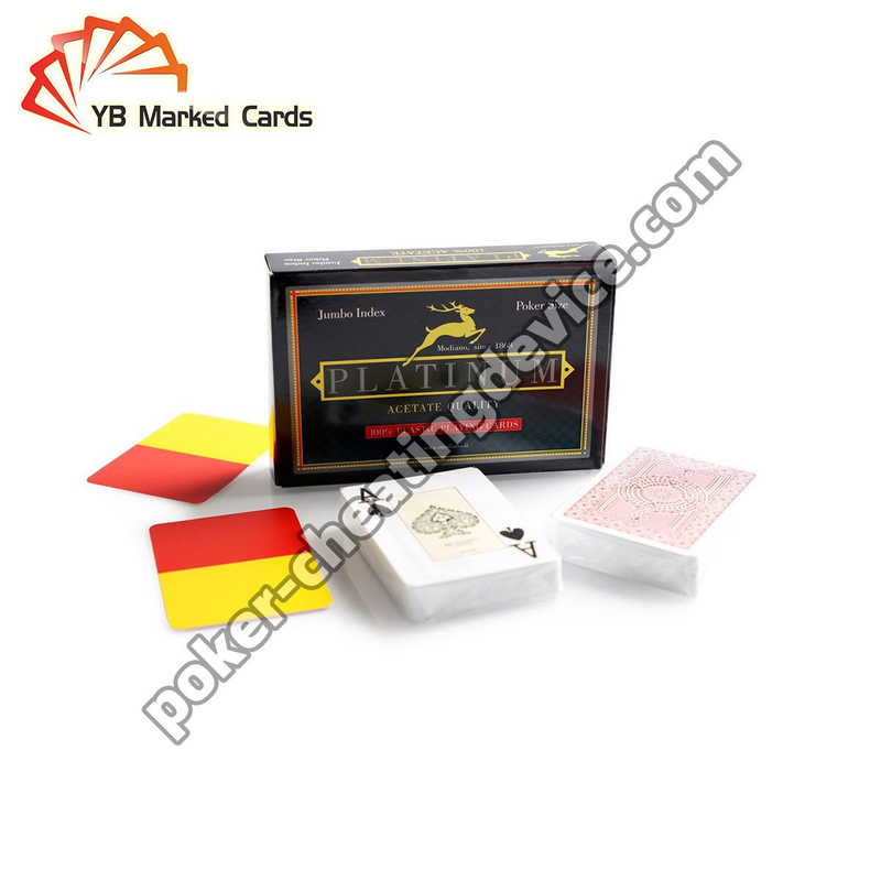 คุณภาพสูง Modiano Platinum Acetate ตราเกมโป๊กเกอร์สําหรับเลนส์สัมผัสอินฟราเรด