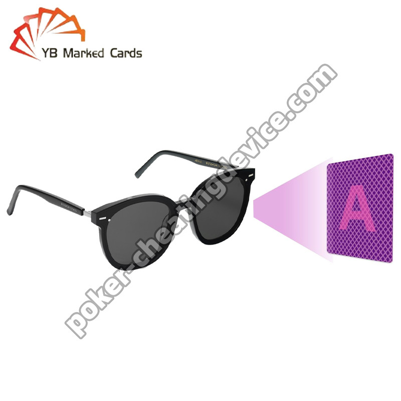 แว่นกันแดดอินฟราเรด Aviator ความหนากลาง 1.5 มม. สำหรับดาดฟ้าโป๊กเกอร์ที่ทำเครื่องหมายไว้