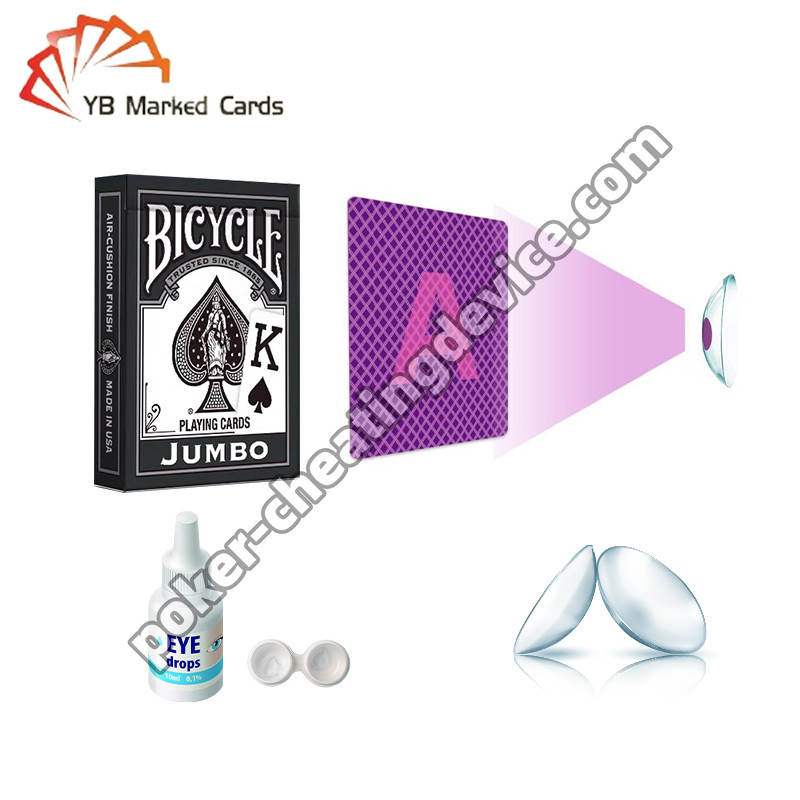 Magic Props คอนแทคเลนส์แสง UV การ์ดที่ทำเครื่องหมายว่าคอนแทคเลนส์หมึกส่องสว่าง