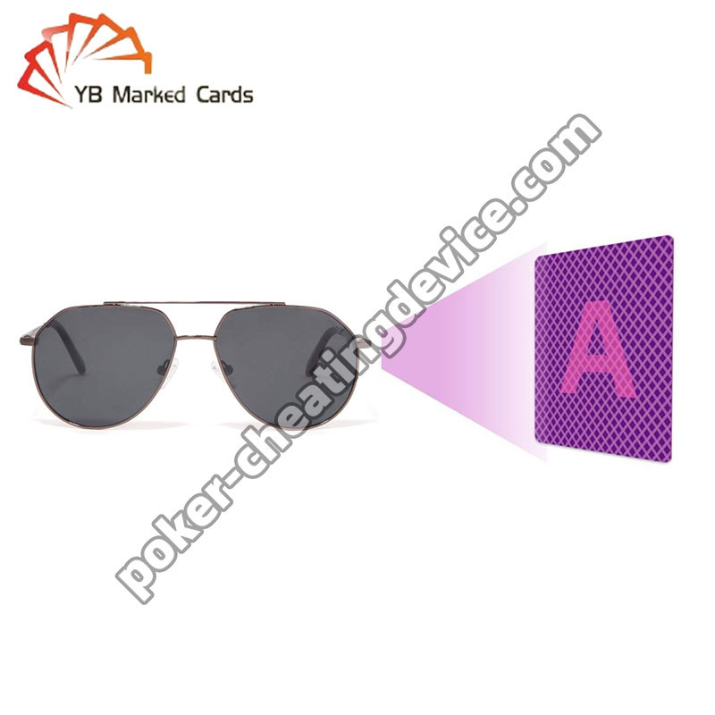 การ์ดที่มีเครื่องหมาย แว่นแดดสําหรับการตรวจพบการ์ดที่มีเครื่องหมาย ดูผ่านหมึกซ่อน