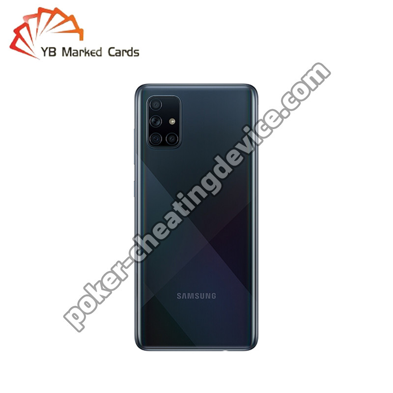 AKK A5 Samsung Galaxy A71 เครื่องวิเคราะห์ไพ่ที่มีเครื่องหมายสําหรับไพ่โป๊กเกอร์ที่มีเครื่องหมายบาร์โค้ด