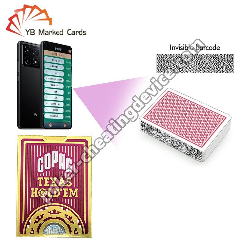 โคป๊ก เท็กซัส โฮลด์เอ็ม 100% พลาสติก การพนัน การ์ดที่ติดป้าย สีแดง เด็คเดียว