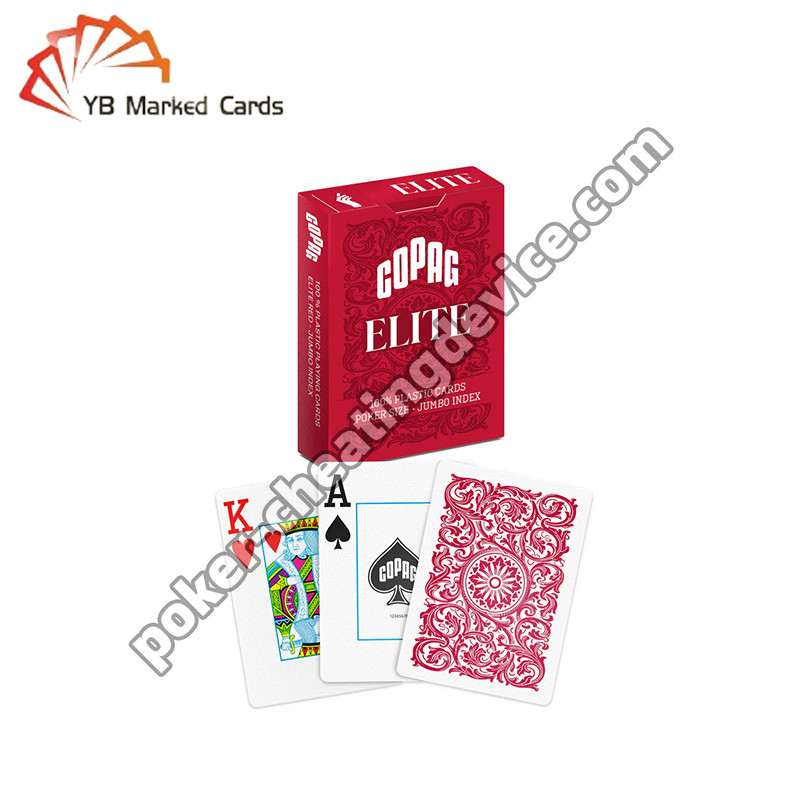 Copag Elite การ์ดเล่นที่มีเครื่องหมาย สีแดง แถวเดียวสําหรับแอนดรอสต์