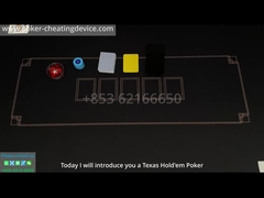 Black Poker Cheating Device Wallet Camera Poker Cheat Tools สำหรับการวิเคราะห์