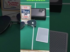 การ์ดที่ติดป้ายด้วยพยาธิ เลนส์ติดต่อ ทอง ส่องแสง แว่นแดดหลอกลวง