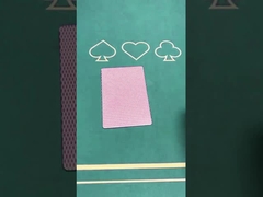 แก้ว โป๊กเกอร์ เล่นโกง เพื่อมองผ่านไพ่เล่นที่ติดป้าย