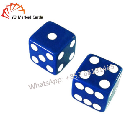 12/14/16 มม. 6 ด้านลูกเต๋าพลาสติกสีเขียวไฟฟ้า Shaker Cup Induction Dice