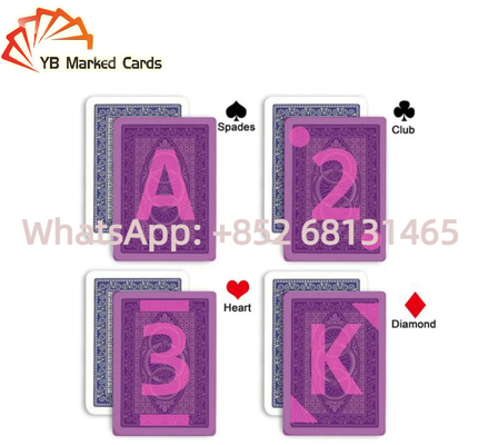 Modiano Adjara บัตรเล่นที่มองไม่เห็น 100% ดัชนีพลาสติกจัมโบ้สำหรับโกงโป๊กเกอร์