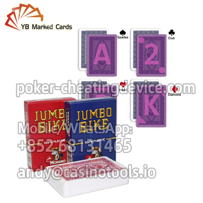 ดัชนีพลาสติก Modiano Poker ทำเครื่องหมายไพ่โป๊กเกอร์สำหรับเกมคาสิโน