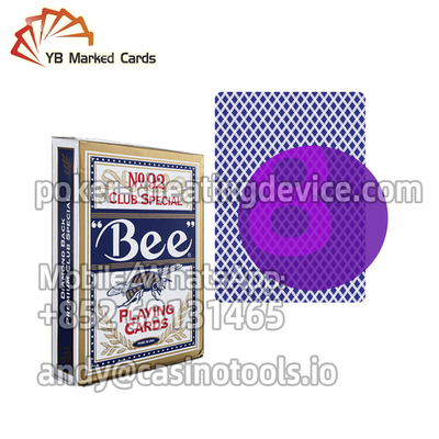 Bee No.92 ไพ่ที่ทำเครื่องหมายด้วยอินฟราเรดสำหรับอุปกรณ์โกงไพ่ที่ทำเครื่องหมายไว้