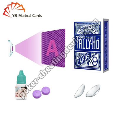 บัตรที่ทำเครื่องหมาย UV คอนแทคเลนส์หมึกที่มองไม่เห็น 4mm 12mm เส้นผ่านศูนย์กลางรูม่านตา
