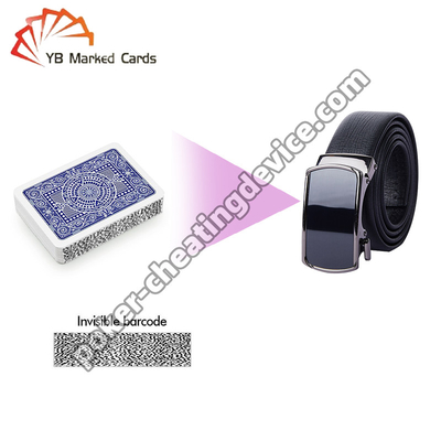 โดยอัตโนมัติ Spy Cheating Device Concealment Leather Belt Poker Hand Analyzer