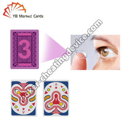 คาร์ดเล่น X Ray สูงสุด เลนส์สัมผัสเพื่อมองผ่านการ์ดโป๊กเกอร์