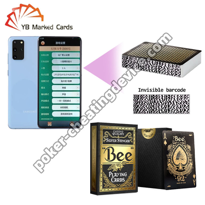 บาร์โค้ดผึ้ง การเล่นไพ่ สีดําทอง Stamping สําหรับการวิเคราะห์ไพ่โป๊กเกอร์
