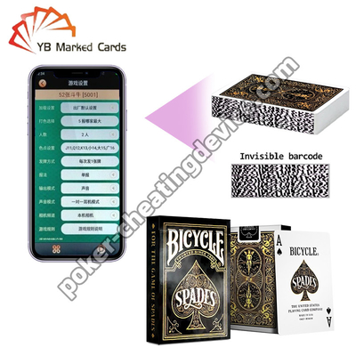BICYCLE Invisible Ink Barcode การระบุบาร์ค์เดค คลาสสิกบันเทิง สเปดคิง