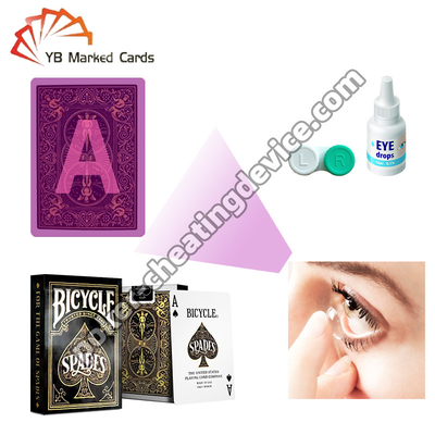 จักรยานมีเครื่องหมายการ์ด Deck สนุกสนานคลาสสิก Spades สําหรับแอนกประสงค์สีอินฟราเรด