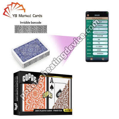 Copag Neoteric 100% พลาสติกบาร์โค้ด มีเครื่องหมาย Decks ส้มน้ําตาล Double Deck Set