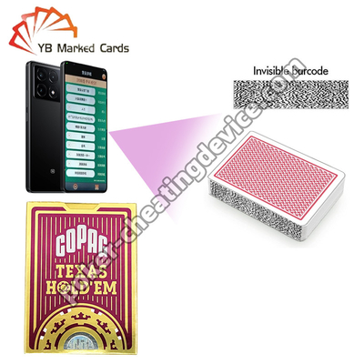 โคป๊ก เท็กซัส โฮลด์เอ็ม 100% พลาสติก การพนัน การ์ดที่ติดป้าย สีแดง เด็คเดียว