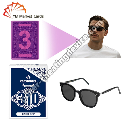 โคป๊ก 310 แผ่นบัตรสีน้ําเงินสําหรับแว่นโป๊กเกอร์