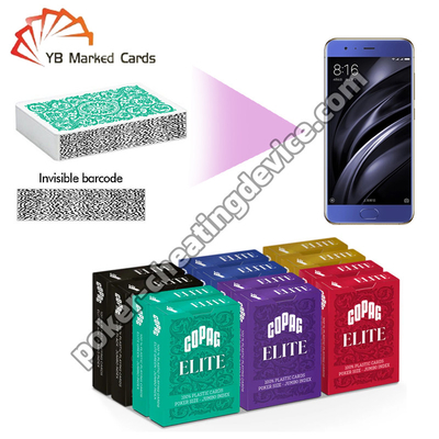 ไพ่โป๊กเกอร์ Copag Elite Barcode Jumbo Index Value 12 แพ็ค ทำเครื่องหมายบาร์โค้ดที่มองไม่เห็น