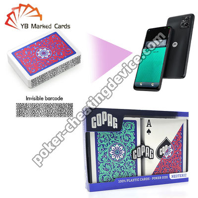 Copag Neoteric Invisible Barcoded Decks Regular Index Red / Green Double Deck Set ชุดคอกบาร์โค้ดที่มองไม่เห็น