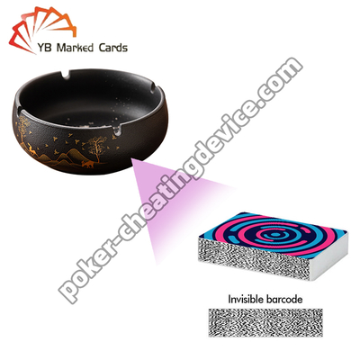 เครื่องสแกนที่ซ่อนไว้ในถังเถ้าสําหรับเครื่องวิเคราะห์บาคาร่าที่มีการตรวจจับบาร์โค้ด