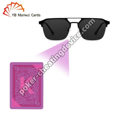แว่นตาโกงโป๊กเกอร์พร้อมระบบตรวจจับทันที ดีไซน์ไร้ร่องรอยสำหรับไพ่ที่ทำเครื่องหมายด้วยอินฟราเรดทุกชนิด