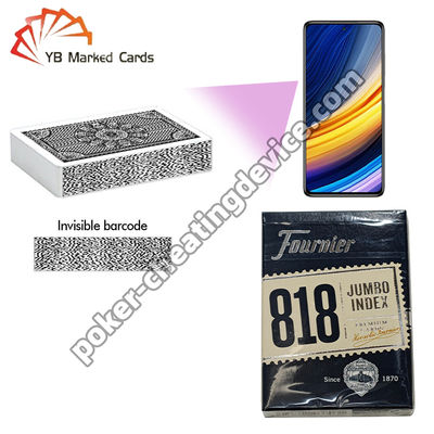 ไพ่โป๊กเกอร์ทำเครื่องหมายบาร์โค้ด Fournier 818 สำหรับเครื่องวิเคราะห์การโกงโป๊กเกอร์