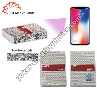 ไพ่โป๊กเกอร์บาร์โค้ด WPT สำหรับเครื่องวิเคราะห์การโกงโป๊กเกอร์