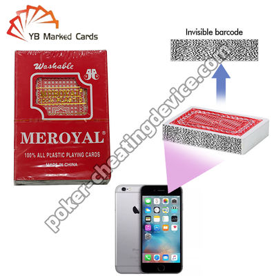 Meroyal Barcode การ์ดที่ติดป้ายด้าน สําหรับเครื่องวิเคราะห์การโกงโป๊กเกอร์