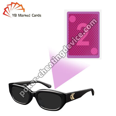 แว่นฉีดที่มองไม่เห็นจาก UV สําหรับบัตรเล่นโป๊กเกอร์ที่มีเครื่องหมาย