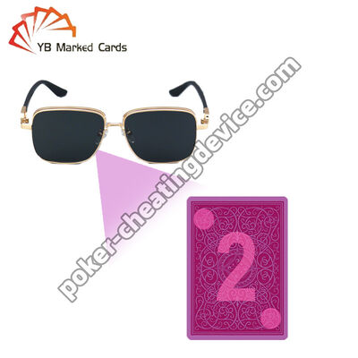การ์ดที่มีเครื่องหมายอินฟราเรด แว่นแดดสําหรับเครื่องหมายการ์ดเล่น