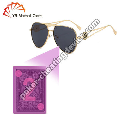 แว่นตาโป๊กเกอร์ UV Perspective สำหรับไพ่ที่มีเครื่องหมายอินฟราเรด