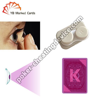คอนแทคเลนส์สำหรับไพ่ที่ทำเครื่องหมายด้วยหมึกที่มองไม่เห็น