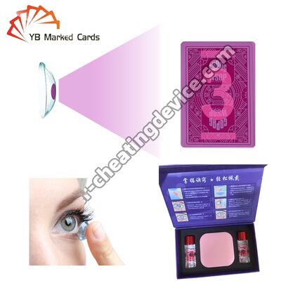 คอนแทคเลนส์โกงโป๊กเกอร์สำหรับไพ่ที่พิมพ์ด้วยหมึกมองไม่เห็น