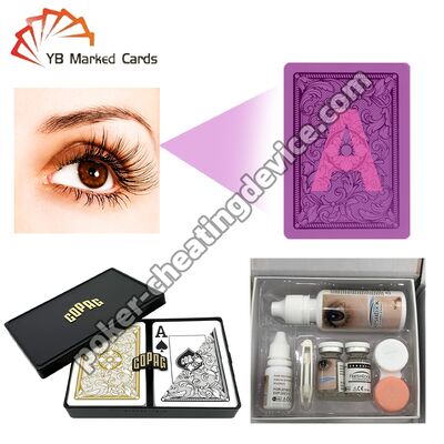 คอนแทคเลนส์โกงไพ่โป๊กเกอร์สำหรับไพ่ที่ทำเครื่องหมายด้วยอินฟราเรด