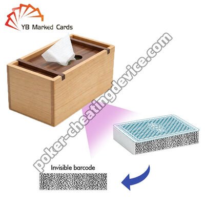 กล้องไร้สายสแกนไพ่กล่องทิชชู่สำหรับการโกง